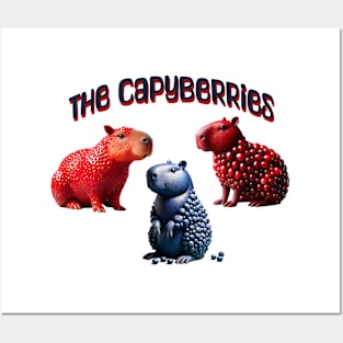 Presenting The CapyBerries, Capybara-Fruit Mashups Posters and Art